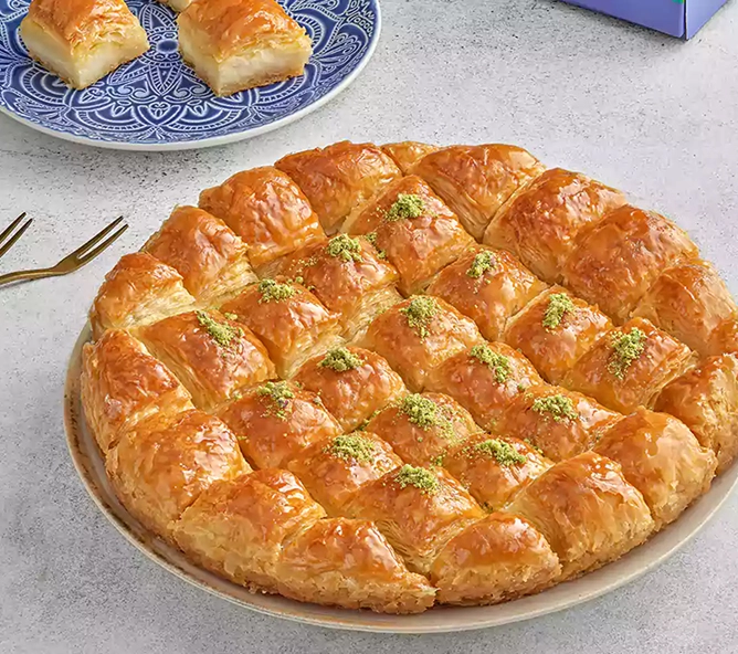Baklava With Cream (Namoura) - Tray
