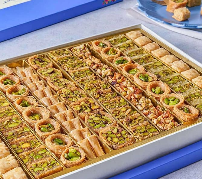 gal 1 27 Pistachio Oriental Sweets Large Box