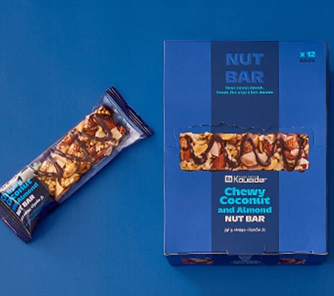 Box Chewy Coconut and Almond Nut Bar 12pcs